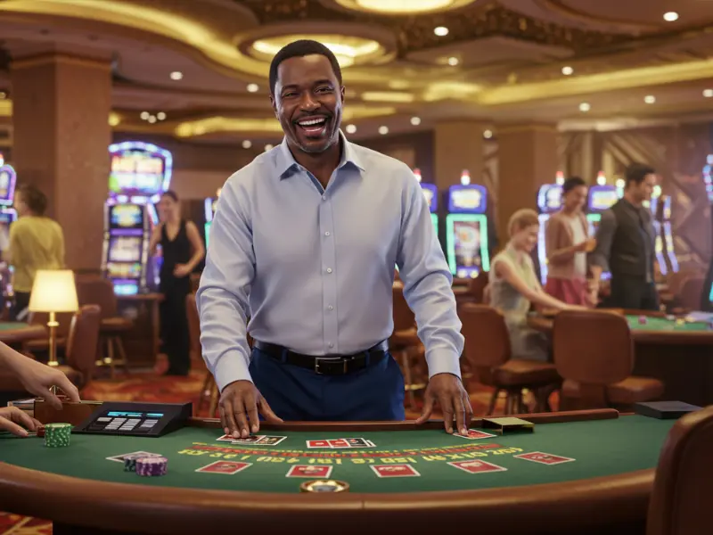 Man playing poker on PHPlus Slot platform